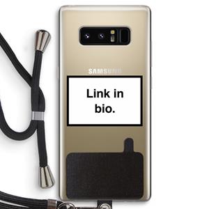 CaseCompany Link in bio: Samsung Galaxy Note 8 Transparant Hoesje met koord