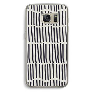CaseCompany Moroccan stripes: Samsung Galaxy S7 Transparant Hoesje