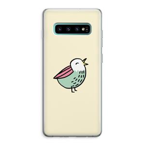 CaseCompany Birdy: Samsung Galaxy S10 Plus Transparant Hoesje