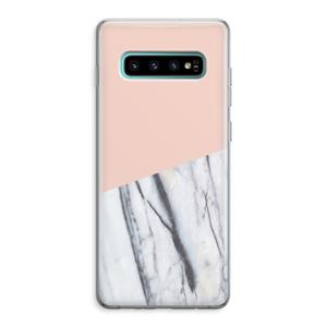 CaseCompany A touch of peach: Samsung Galaxy S10 Plus Transparant Hoesje