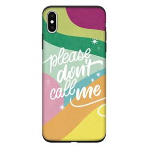 CaseCompany Don't call: iPhone XS Max Tough Case