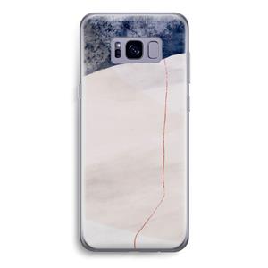 CaseCompany Stone White: Samsung Galaxy S8 Transparant Hoesje