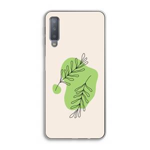 CaseCompany Beleaf in you: Samsung Galaxy A7 (2018) Transparant Hoesje