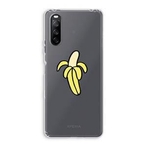 CaseCompany Banana: Sony Xperia 10 III Transparant Hoesje