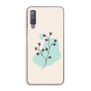 CaseCompany Love your petals: Samsung Galaxy A7 (2018) Transparant Hoesje
