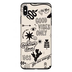 CaseCompany Good vibes: iPhone XS Max Tough Case