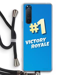 CaseCompany Victory Royale: Sony Xperia 5 II Transparant Hoesje met koord