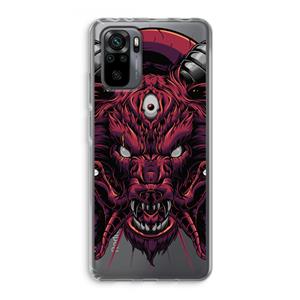 CaseCompany Hell Hound and Serpents: Xiaomi Redmi Note 10 Pro Transparant Hoesje