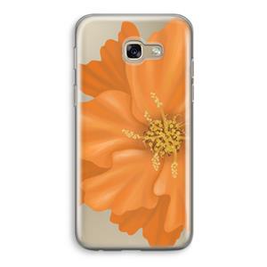 CaseCompany Orange Ellila flower: Samsung Galaxy A5 (2017) Transparant Hoesje