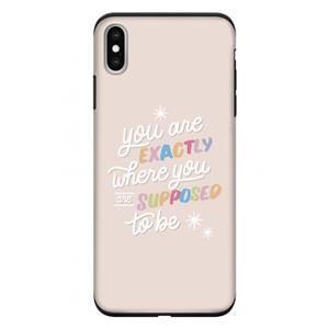 CaseCompany Right Place: iPhone XS Max Tough Case