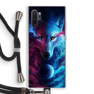 CaseCompany Where Light And Dark Meet: Samsung Galaxy Note 10 Plus Transparant Hoesje met koord