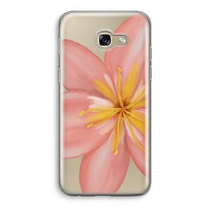 CaseCompany Pink Ellila Flower: Samsung Galaxy A5 (2017) Transparant Hoesje