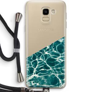CaseCompany Weerkaatsing water: Samsung Galaxy J6 (2018) Transparant Hoesje met koord