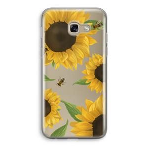 CaseCompany Sunflower and bees: Samsung Galaxy A5 (2017) Transparant Hoesje