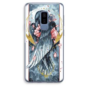 CaseCompany Golden Raven: Samsung Galaxy S9 Plus Transparant Hoesje