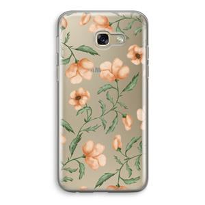 CaseCompany Peachy flowers: Samsung Galaxy A5 (2017) Transparant Hoesje