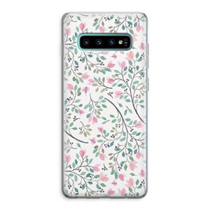 CaseCompany Sierlijke bloemen: Samsung Galaxy S10 Plus Transparant Hoesje