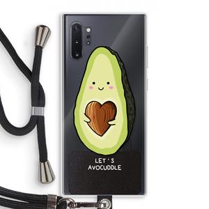 CaseCompany Avocuddle: Samsung Galaxy Note 10 Plus Transparant Hoesje met koord