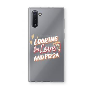 CaseCompany Pizza is the answer: Samsung Galaxy Note 10 Transparant Hoesje