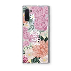 CaseCompany Kindness matters: Samsung Galaxy Note 10 Transparant Hoesje