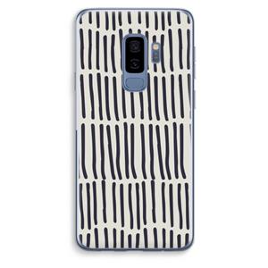 CaseCompany Moroccan stripes: Samsung Galaxy S9 Plus Transparant Hoesje