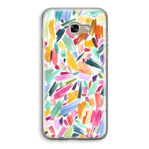 CaseCompany Watercolor Brushstrokes: Samsung Galaxy A5 (2017) Transparant Hoesje