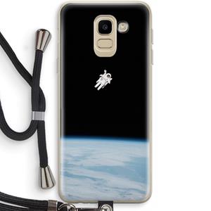 CaseCompany Alone in Space: Samsung Galaxy J6 (2018) Transparant Hoesje met koord