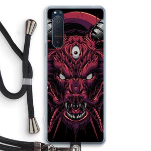 CaseCompany Hell Hound and Serpents: Sony Xperia 5 II Transparant Hoesje met koord
