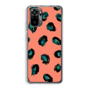 CaseCompany Pink Cheetah: Xiaomi Redmi Note 10 Pro Transparant Hoesje