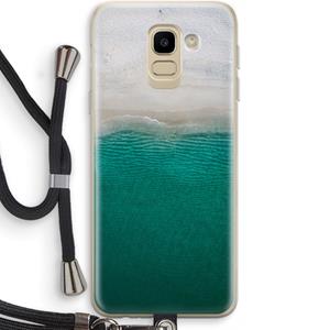 CaseCompany Stranded: Samsung Galaxy J6 (2018) Transparant Hoesje met koord