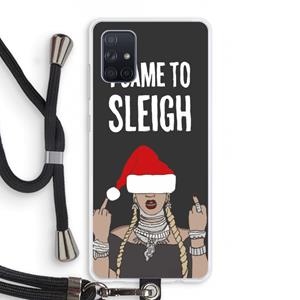 CaseCompany Came To Sleigh: Samsung Galaxy A71 Transparant Hoesje met koord