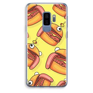 CaseCompany Hamburger: Samsung Galaxy S9 Plus Transparant Hoesje