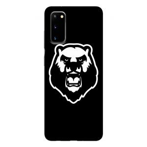 CaseCompany Angry Bear (black): Samsung Galaxy S20 Tough Case