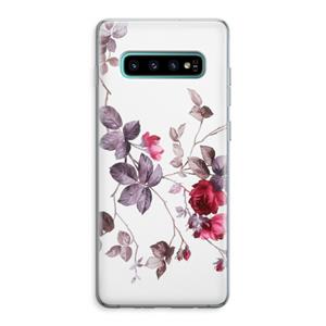 CaseCompany Mooie bloemen: Samsung Galaxy S10 Plus Transparant Hoesje