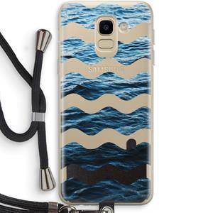 CaseCompany Oceaan: Samsung Galaxy J6 (2018) Transparant Hoesje met koord