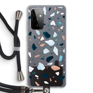 CaseCompany Terrazzo N°13: Samsung Galaxy A72 5G Transparant Hoesje met koord