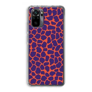 CaseCompany Purple Giraffe: Xiaomi Redmi Note 10 Pro Transparant Hoesje
