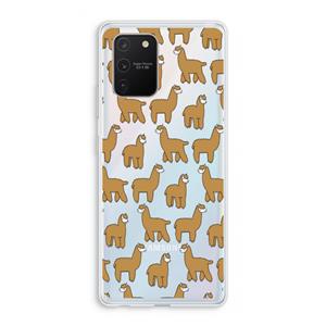 CaseCompany Alpacas: Samsung Galaxy S10 Lite Transparant Hoesje