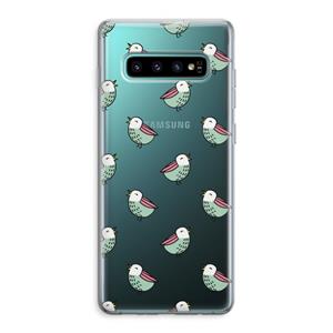 CaseCompany Vogeltjes: Samsung Galaxy S10 Plus Transparant Hoesje