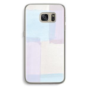 CaseCompany Square pastel: Samsung Galaxy S7 Transparant Hoesje