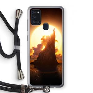 CaseCompany Children of the Sun: Samsung Galaxy A21s Transparant Hoesje met koord