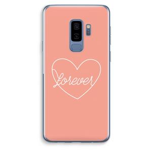 CaseCompany Forever heart: Samsung Galaxy S9 Plus Transparant Hoesje