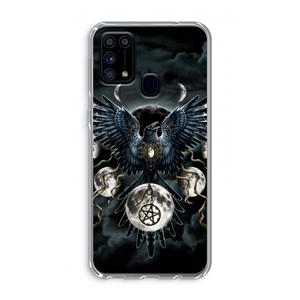 CaseCompany Sinister Wings: Samsung Galaxy M31 Transparant Hoesje