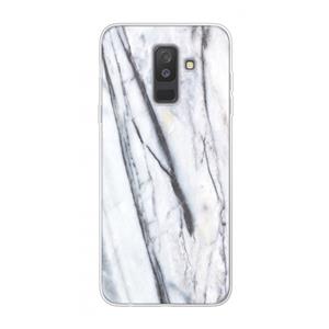 CaseCompany Gestreepte marmer: Samsung Galaxy A6 Plus (2018) Transparant Hoesje