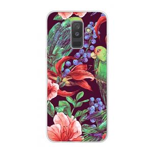 CaseCompany Papegaaien: Samsung Galaxy A6 Plus (2018) Transparant Hoesje
