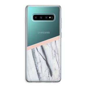 CaseCompany A touch of peach: Samsung Galaxy S10 Plus Transparant Hoesje