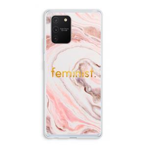 CaseCompany Feminist: Samsung Galaxy S10 Lite Transparant Hoesje