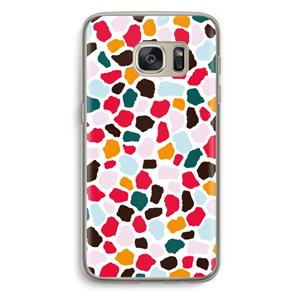 CaseCompany Colored Giraffe: Samsung Galaxy S7 Transparant Hoesje