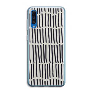 CaseCompany Moroccan stripes: Samsung Galaxy A50 Transparant Hoesje