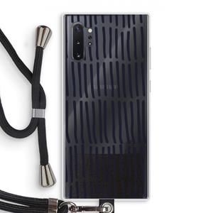 CaseCompany Moroccan stripes: Samsung Galaxy Note 10 Plus Transparant Hoesje met koord